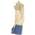 Condor Leather Gloves: XL ( 10 ), Cowhide, Premium, Glove, Full Finger, Safety Cuff, Blue, Pr, 1 PR