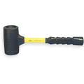 Nupla Dead Blow Hammer, 6 lb. Head Weight, Fiberglass with Nonslip Grip Handle Material