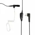 Motorola Surveillance Kit: 2 Wires, Black, 48 in Cord Lg