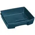 Blue Storage Box Drawer, Plastic, 14-1/2' Length, 12-1/2' Width
