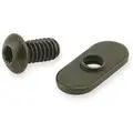 BHSCS and T-Nut: 10 Series, 1/4" -20 Fastener Thread Size, For 0.3 in Slot Wd, Single Center, 15 PK