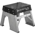 Louisville 1-Step, Aluminum Step Stand with 375 lb. Load Capacity, Silver