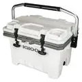 Igloo Chest Cooler: 24 qt Cooler Capacity, 29 3/4 in Exterior Lg, 16 1/2 in Exterior Wd, Not Round