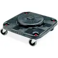 Rubbermaid Container Dolly, 300 lb. Load Capacity, Square, 1 Max. No. of Containers