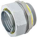 Raco Enhanced Rating Conduit Fitting, 1", Straight, Box Connection: 1" MNPT, Steel/Malleable Iron