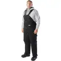 Men's Insulated Bib Overalls, Lining Material: Nylon, Inseam: 32", Fits Waist Size: 44 to 46", Black