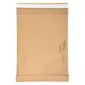 Pactiv Kraft Padded Mailer, Recycled Macerated Padding, Width 10-1/2", Length 16", 100 PK