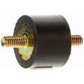 Cylindrical Vibration Isolator: Male Threads Both Ends, 1 3/8 in Cylinder Dia.
