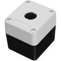 Pushbutton Enclosure, Number of Columns 0, Number of Holes 1, 4X NEMA Rating