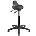 Bevco Sit/Stand Stool with 22" to 32" Seat Height Range and 300 lb. Weight Capacity, Black