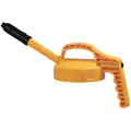 HDPE Stretch Spout Lid, Yellow; For Use With Mfr. No. 101001, 101002, 101003, 101005, 101010