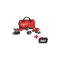 Milwaukee 9" M18 FUEL Cordless Angle Grinder Kit, 18.0 Voltage, 6600 No Load RPM, Battery Included