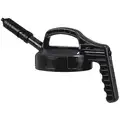 HDPE Mini Spout Lid, Black; For Use With Mfr. No. 101001, 101002, 101003, 101005, 101010