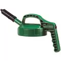 HDPE Mini Spout Lid, Mid Green; For Use With Mfr. No. 101001, 101002, 101003, 101005, 101010