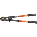 Klein Tools Bolt Cutter, Handle Material Steel, 24"Overall Length, Center Cutting Action