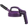 Oil Safe HDPE Mini Spout Lid, Purple; For Use With Mfr. No. 101001, 101002, 101003, 101005, 101010