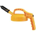Oil Safe HDPE Mini Spout Lid, Yellow; For Use With Mfr. No. 101001, 101002, 101003, 101005, 101010