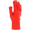 Condor Winter Glove Liners, Acrylic, Universal, Red, 9-1/2" Length, 1 PR
