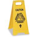 Tough Guy A-Frame, Sign Header Caution, Attention/Cuidado/Achtung, Number of Printed Sides 2