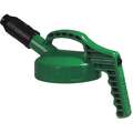 Oil Safe HDPE Stumpy Spout Lid, Mid Green; For Use With Mfr. No. 101001, 101002, 101003, 101005, 101010