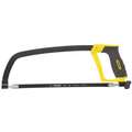 Stanley Hacksaw: 12 in Blade Lg, Steel, 17 3/4 in Overall Lg, 24, Multi-Component, 1/2 in Blade Wd