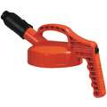 Oil Safe HDPE Stumpy Spout Lid, Orange; For Use With Mfr. No. 101001, 101002, 101003, 101005, 101010