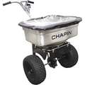 Chapin Broadcast Spreader, 100 lb. Capacity, Pneumatic Wheel Type, Broadcast Drop Type, Fixed T Handle
