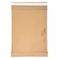 Kraft Padded Mailer, Recycled Macerated Padding, Width 19", Length 12-1/2", 50 PK