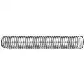 Fully Threaded Rod: 1"-8 Thread Size, Stainless Steel, 316, Plain, 12 in Overall Lg