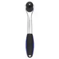 Westward 10" Chrome Vanadium Steel Quick Release Ratchet with 1/2" Drive Size and Chrome Finish