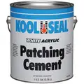 Acrylic Patching Cement, 115 oz. Size, White Color, Container Type: Can