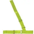 Reflective Fluorescent Safety Belt, Breakaway Closure, Lime Green