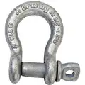 Crosby Shackle: Screw Pin, 10,000 lb Working Load Limit, 1 1/16 in Wd Between Eyes, 3/4 in Pin Dia.