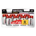 Rayovac Fusion, Premium D Standard Battery; 8 Pk.