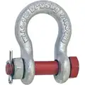 Crosby Shackle: Bolt/Cotter/Nut Pin, 3,000 lb Working Load Limit, 3/4 in Wd Between Eyes
