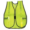 Traffic Safety Vest, Lime with Lime Stripe, Hook & Loop Closure, Universal