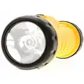General Purpose LED Handheld Flashlight, Plastic, Maximum Lumens Output: 20, Yellow