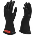 Black Electrical Gloves, Natural Rubber, 0 Class, Size 10