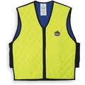 Chill-Its By Ergodyne Cooling Vest, 4 hr. Cooling Time, High Visibility Lime, XL