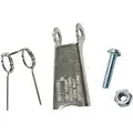 Latch Kit: Stainless Steel, 1-27/32 in. Dimension A, 53/64 in. Dimension B, 3/16 in. Dimension C