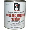 Roof and Flashing Sealant, 1 Quart Can, Black, Non-Coal-Based All-Purpose