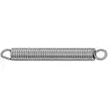 4-1/2" 302 Stainless Steel Ultra Precision Extension Spring with Plain Finish; PK3