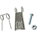Latch Kit: Stainless Steel, 2-31/32 in. Dimension A, 1-7/32 in. Dimension B
