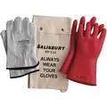 Red Electrical Glove Kit, Natural Rubber, 0 Class, Size 11