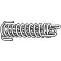 4" High Carbon Steel Safety Drawbar Extension Spring with Zinc Plated Finish; PK1