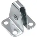 Ronstan Pulley Block, Fasteners, Designed For Wire Rope, 1/8 in Max. Cable Size