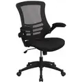 Black Mesh Task Chair 23" Back Height, Arm Style: Adjustable
