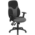 Flash Black Mesh Task Chair 25-1/2" Back Height, Arm Style: Adjustable
