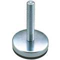 Leveling Mount, Fixed Stud, 250 lb. Load Capacity, 3" Height, Clear Zinc