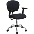 Flash Gray Mesh Task Chair 17" Back Height, Arm Style: Adjustable